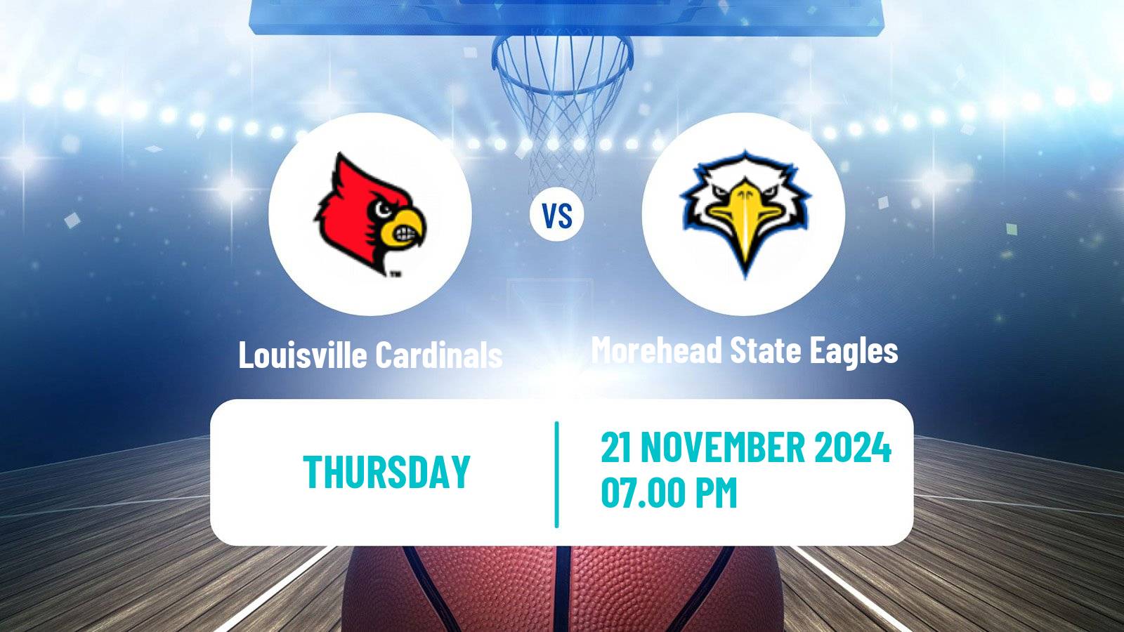 Basketball NCAA College Basketball Women Louisville Cardinals - Morehead State Eagles