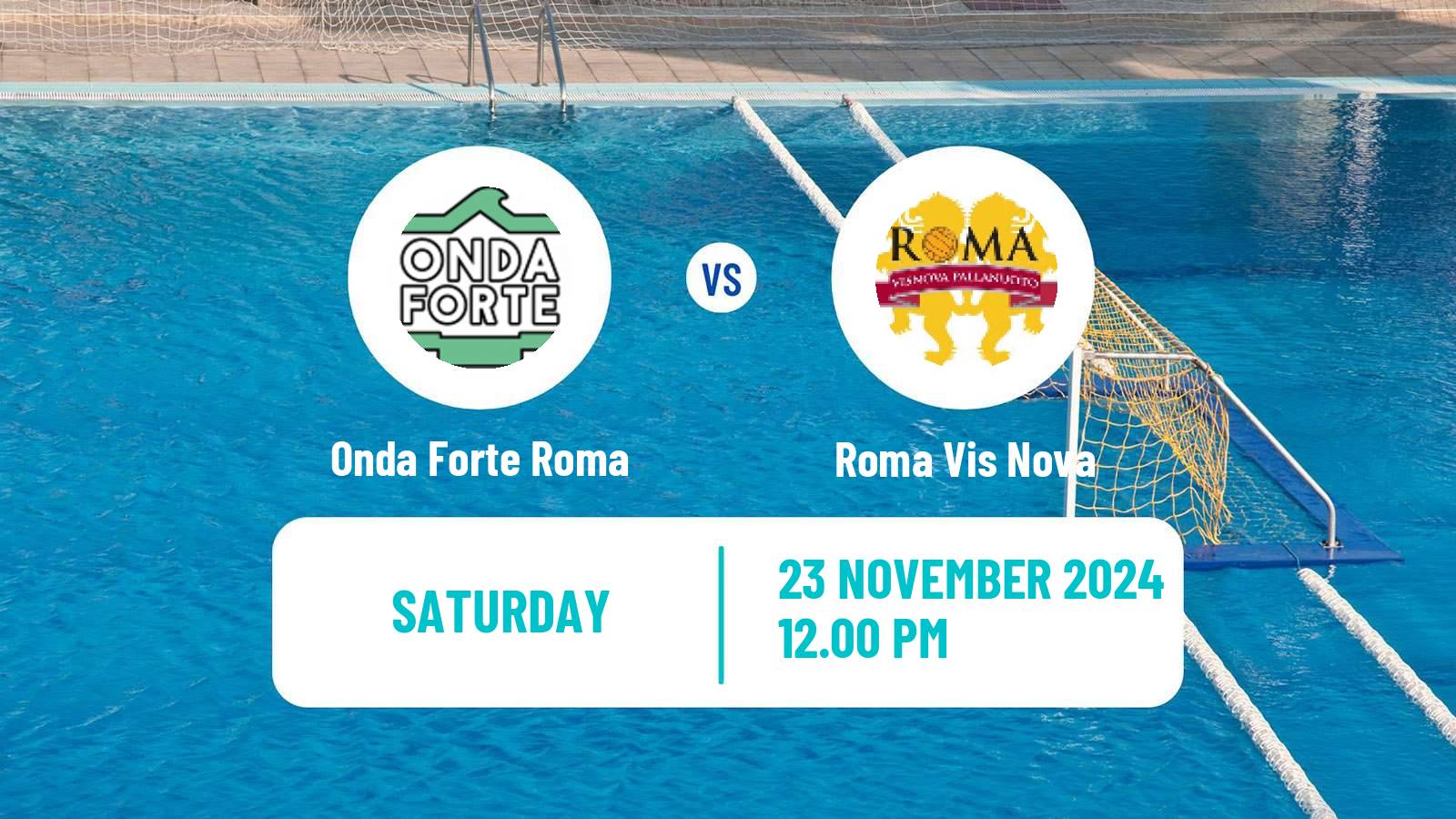 Water polo Italian A1 Water Polo Onda Forte Roma - Roma Vis Nova