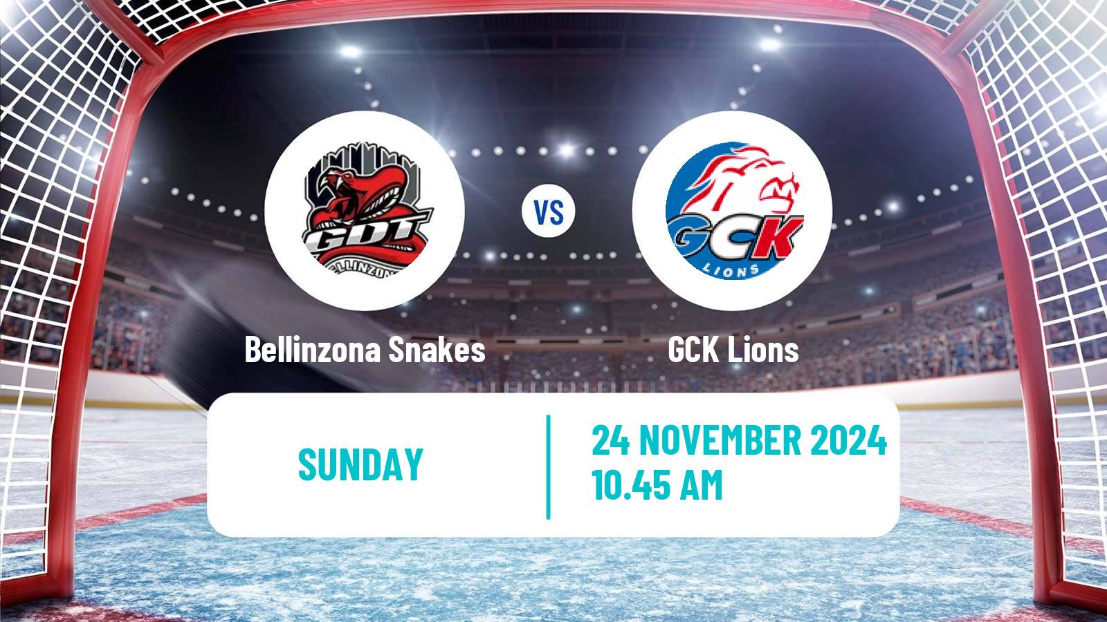 Hockey Swiss League Hockey Bellinzona Snakes - GCK Lions