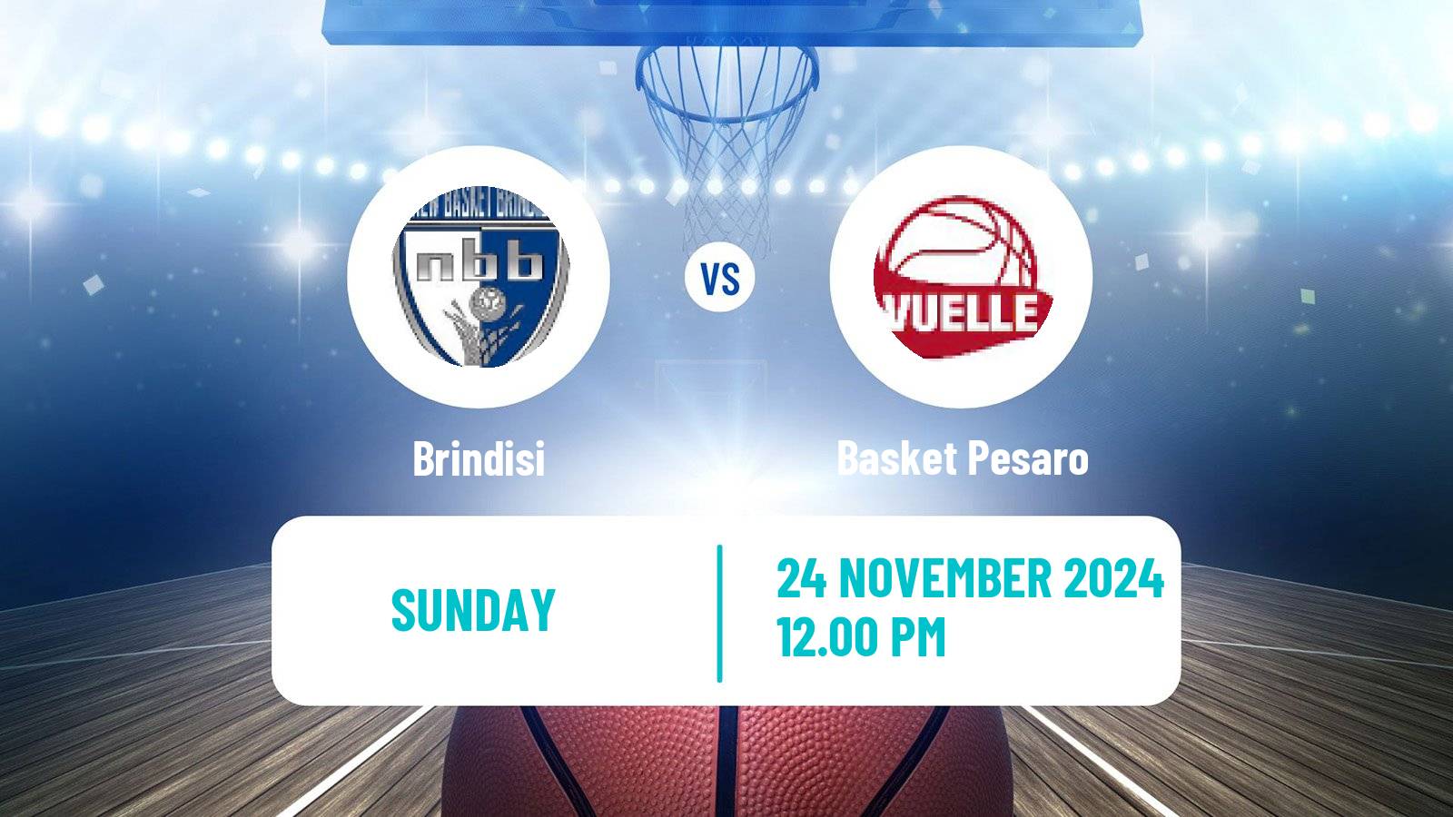 Basketball Italian Serie A2 Basketball Brindisi - Basket Pesaro