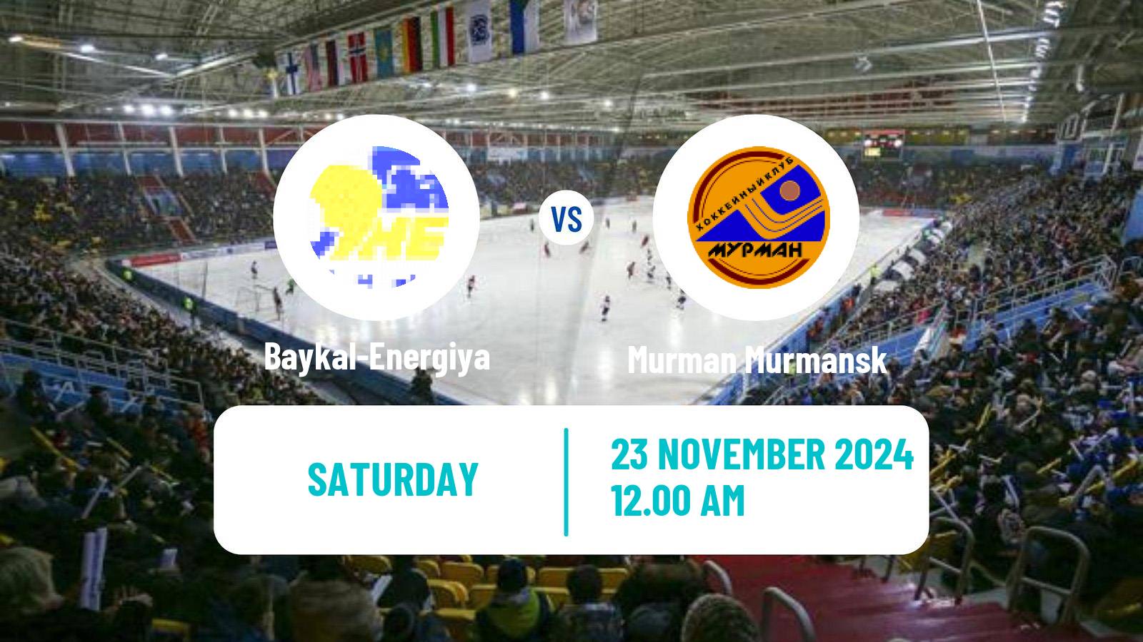 Bandy Russian Super League Bandy Baykal-Energiya - Murman Murmansk