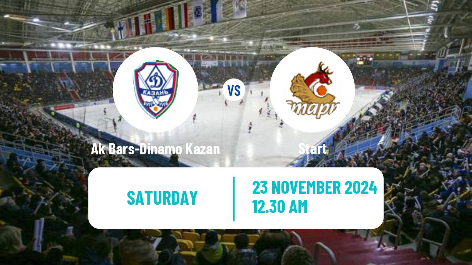 Bandy Russian Super League Bandy Ak Bars-Dinamo Kazan - Start