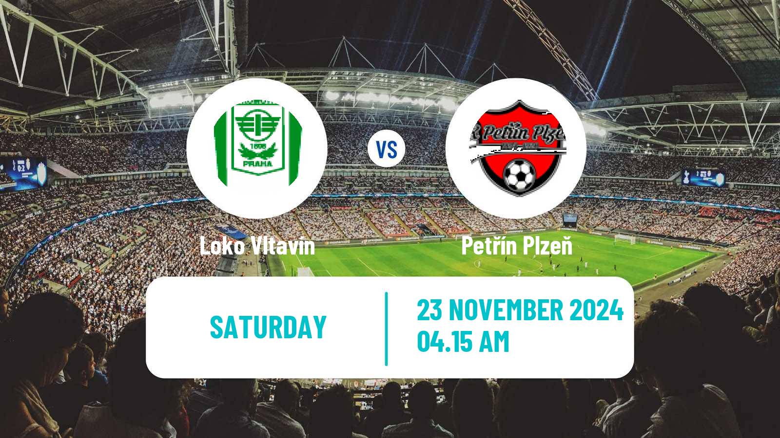 Soccer Czech CFL Group A Loko Vltavín - Petřín Plzeň