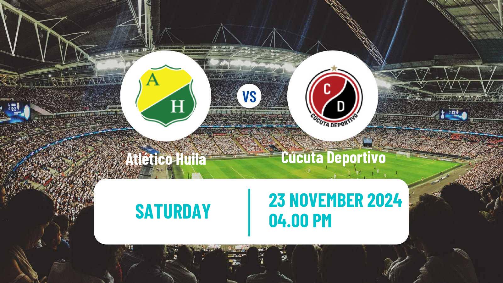 Soccer Colombian Primera B Atlético Huila - Cúcuta Deportivo