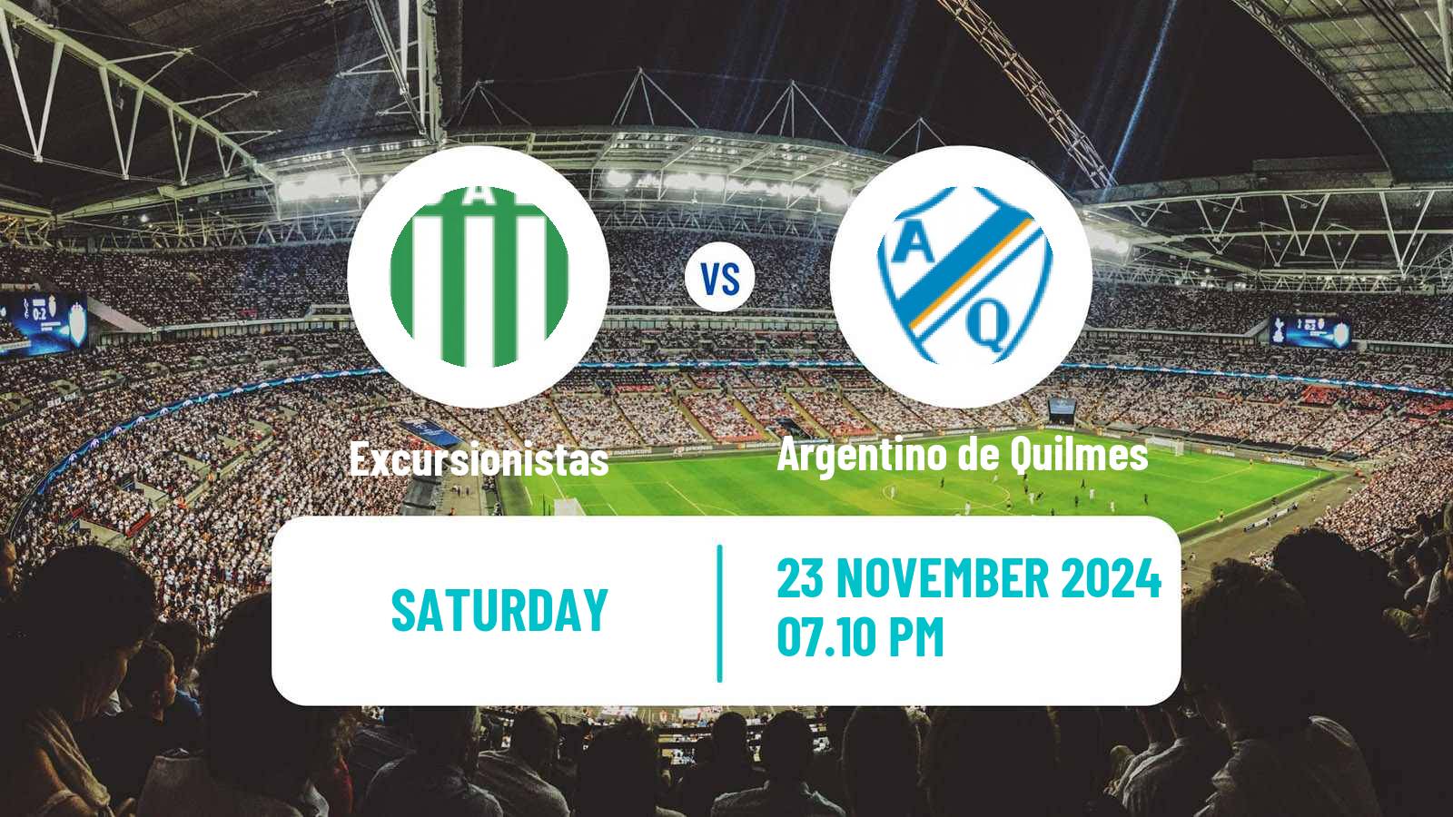 Soccer Argentinian Primera B Excursionistas - Argentino de Quilmes