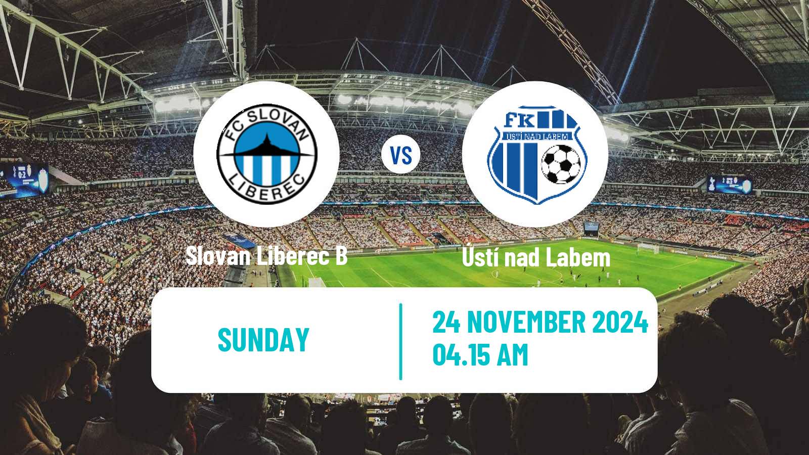 Soccer Czech CFL Group B Slovan Liberec B - Ústí nad Labem