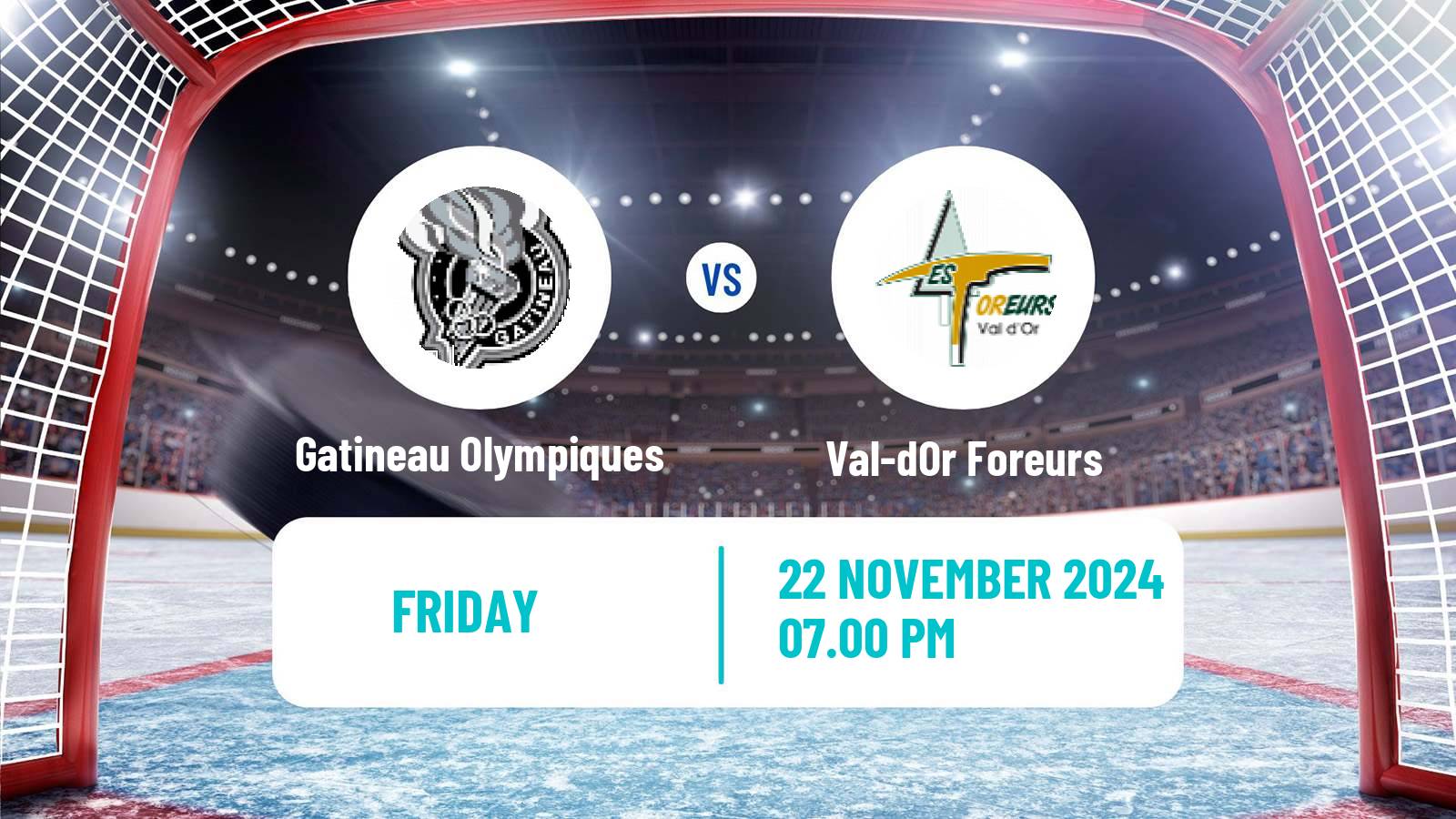 Hockey QMJHL Gatineau Olympiques - Val-dOr Foreurs