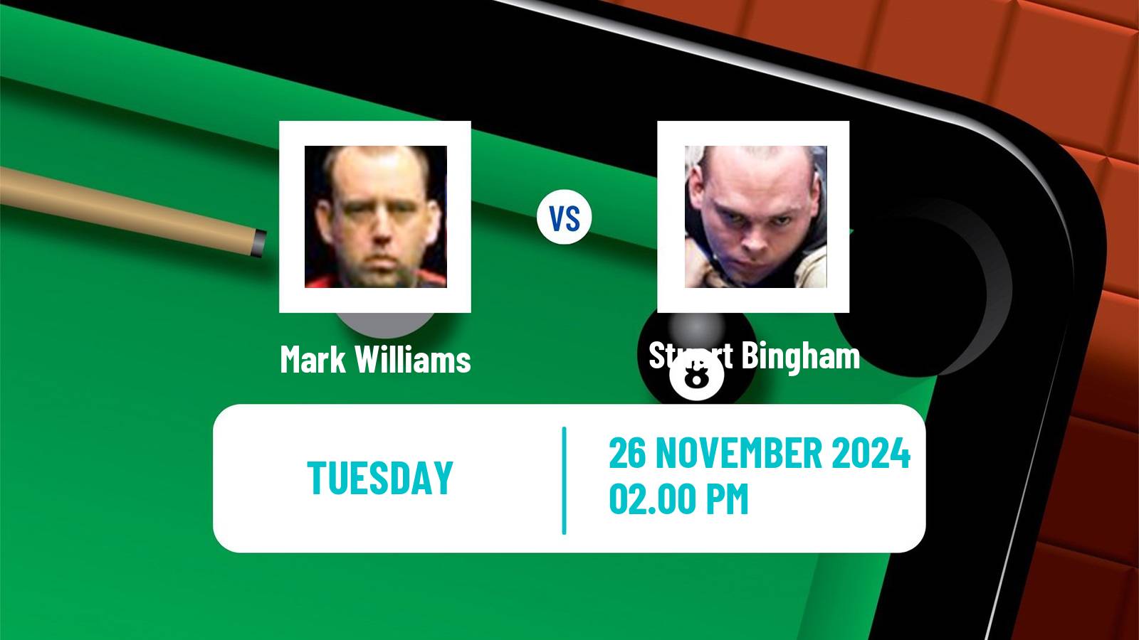 Snooker Uk Championship Mark Williams - Stuart Bingham