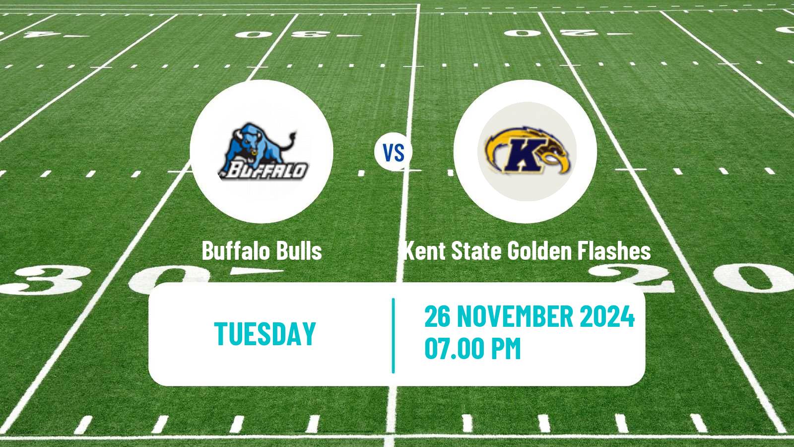 American football NCAA College Football Buffalo Bulls - Kent State Golden Flashes