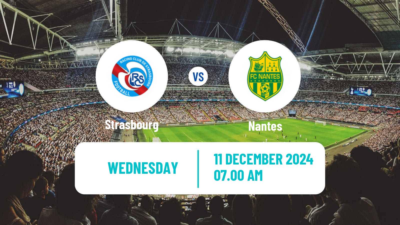 Soccer French Division 1 Women Strasbourg - Nantes