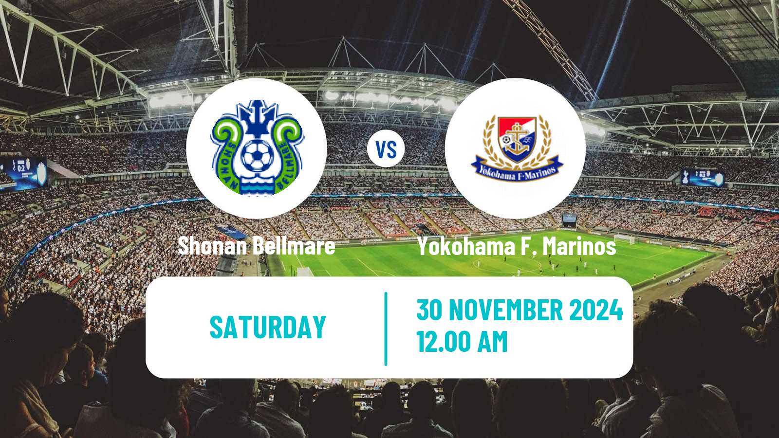 Soccer Japan J1 League Shonan Bellmare - Yokohama F. Marinos