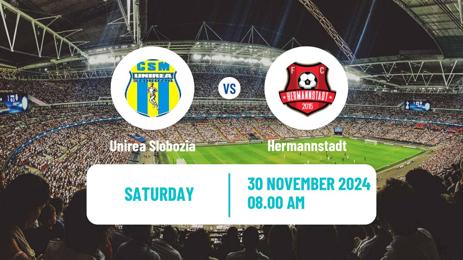 Soccer Romanian Liga 1 Unirea Slobozia - Hermannstadt