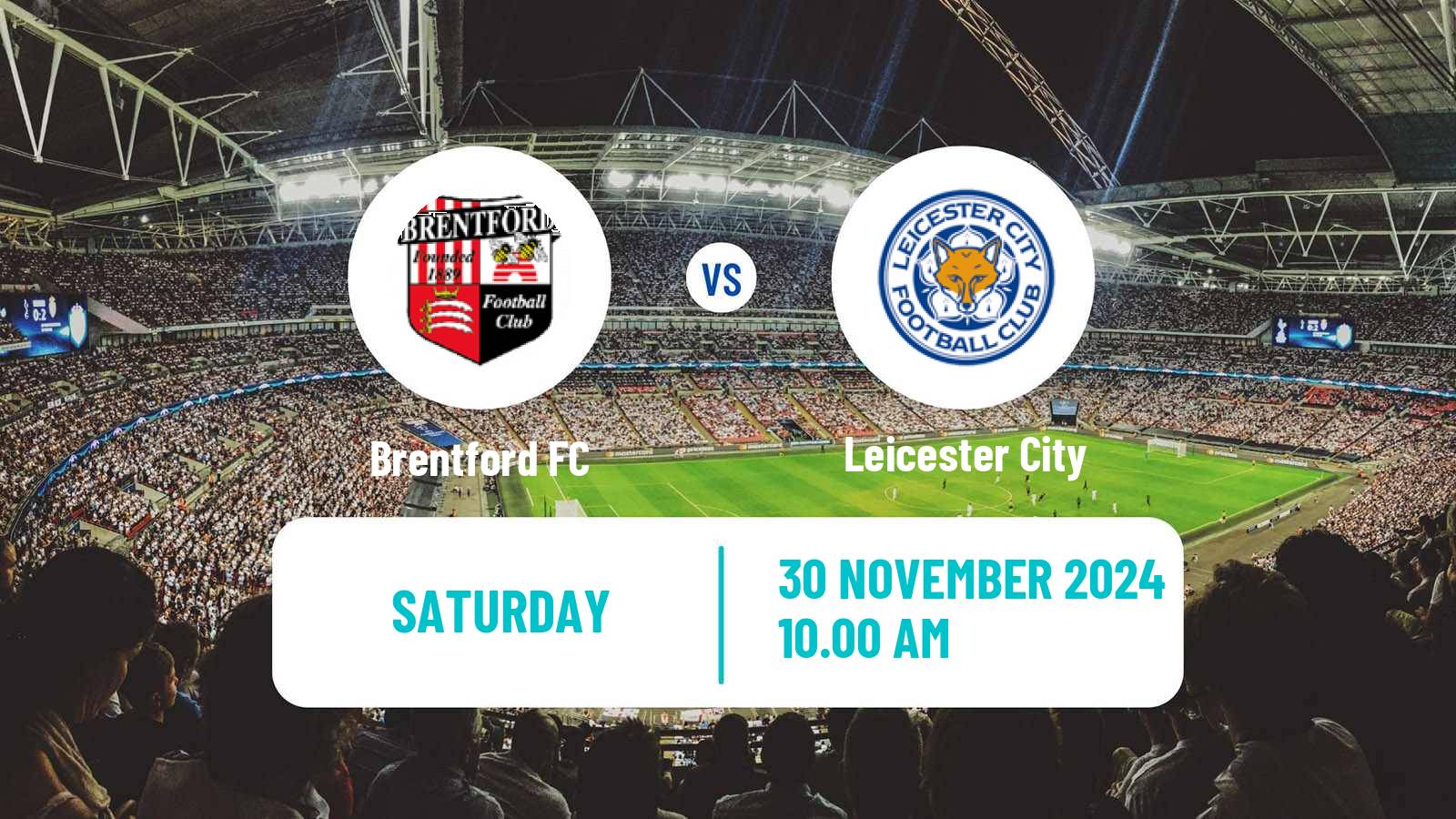 Soccer English Premier League Brentford - Leicester City