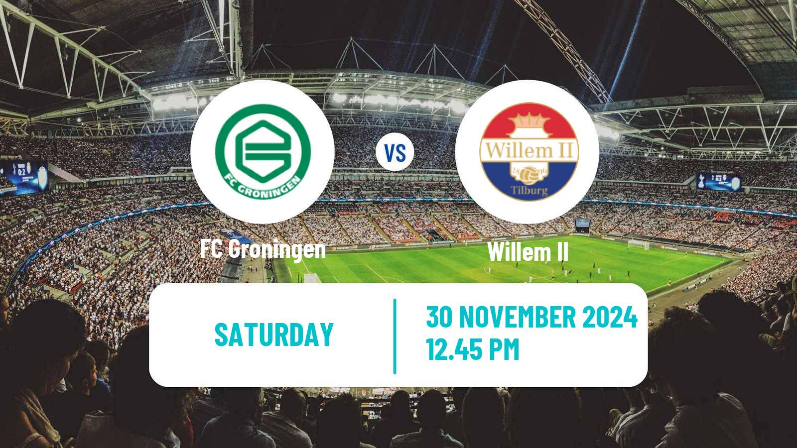 Soccer Dutch Eredivisie Groningen - Willem II