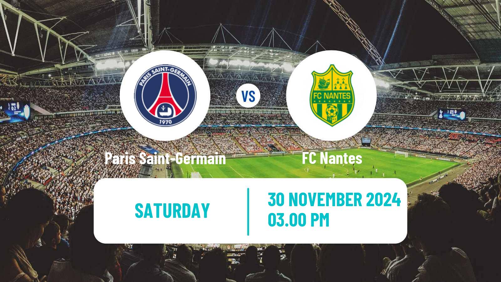 Soccer French Ligue 1 Paris Saint-Germain - Nantes