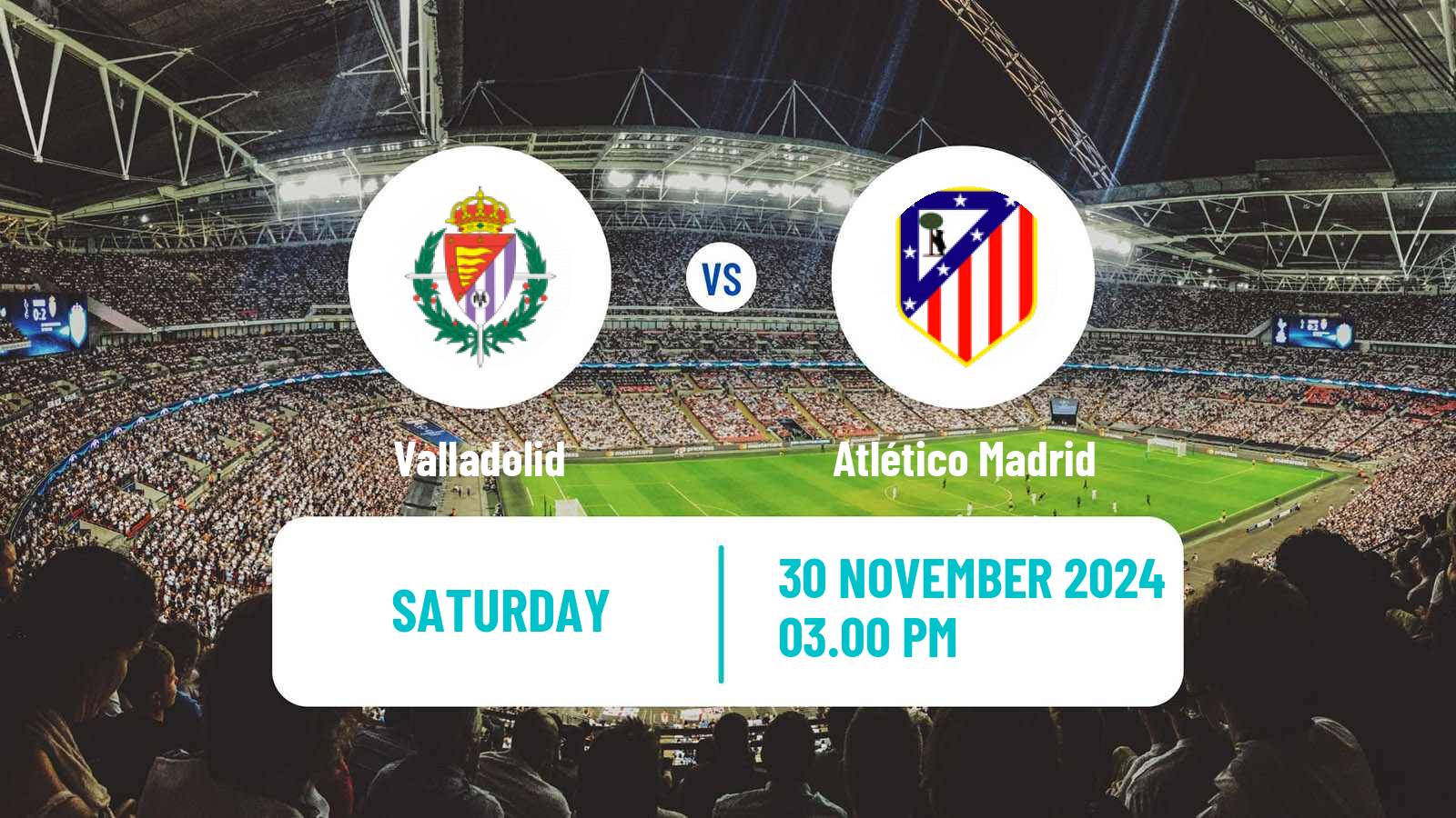 Soccer Spanish LaLiga Valladolid - Atlético Madrid