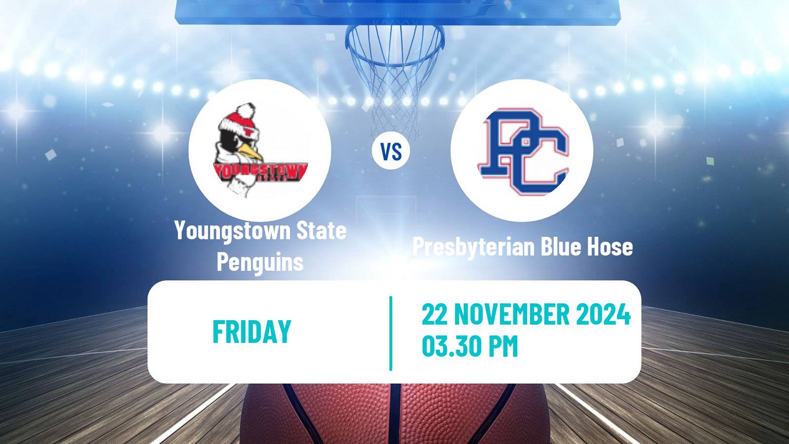 Basketball NCAA College Basketball Youngstown State Penguins - Presbyterian Blue Hose