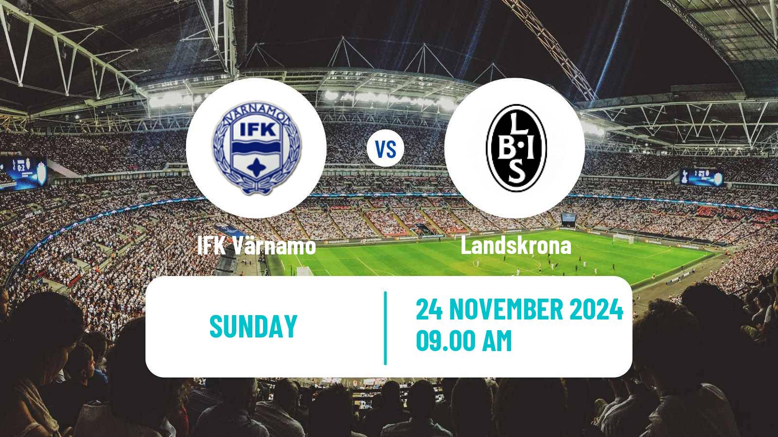 Soccer Swedish Allsvenskan Värnamo - Landskrona