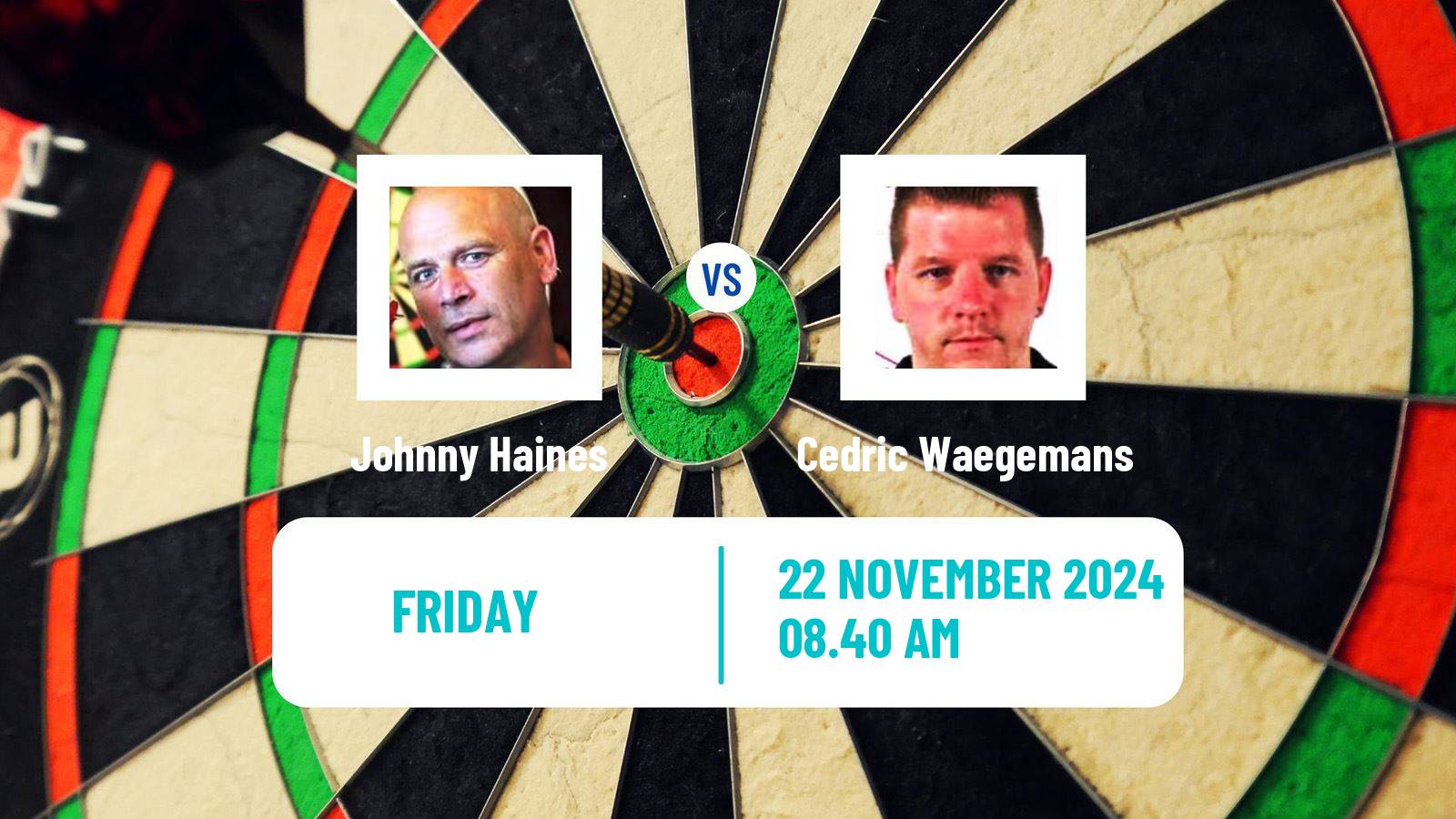 Darts Modus Super Series Johnny Haines - Cedric Waegemans