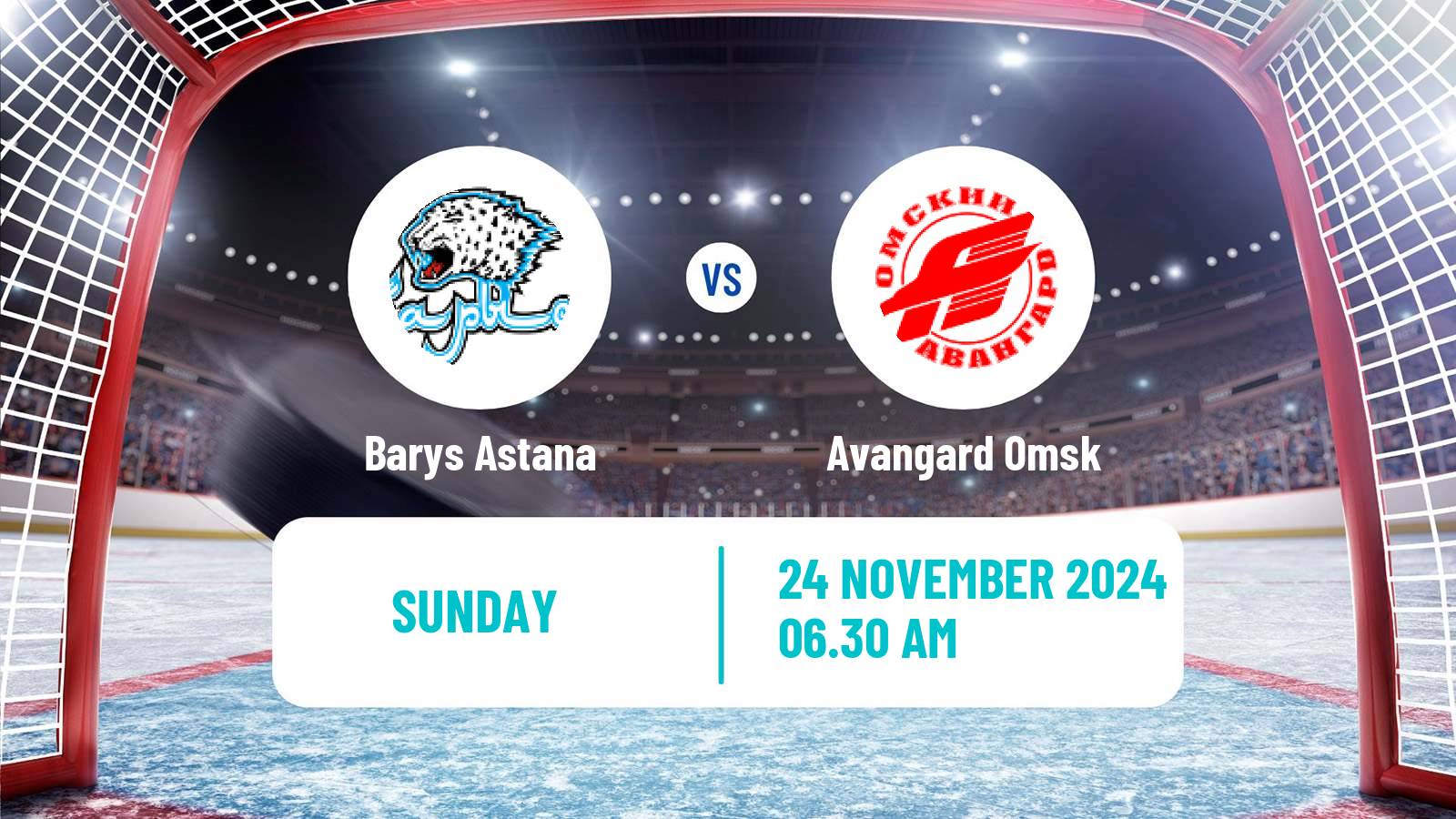 Hockey KHL Barys Astana - Avangard Omsk