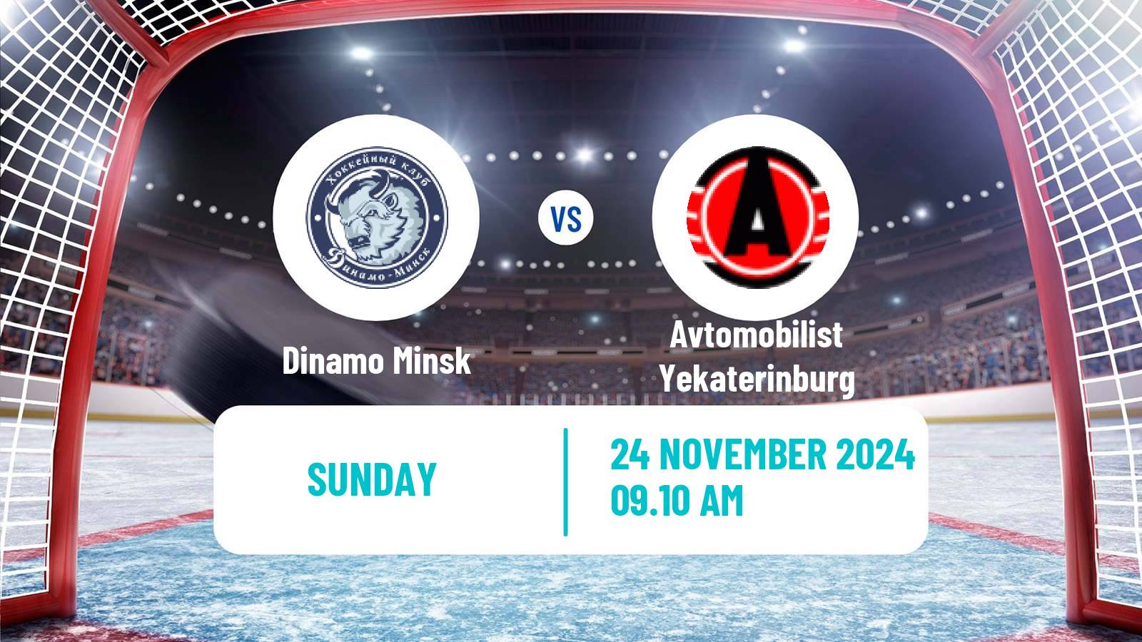 Hockey KHL Dinamo Minsk - Avtomobilist Yekaterinburg