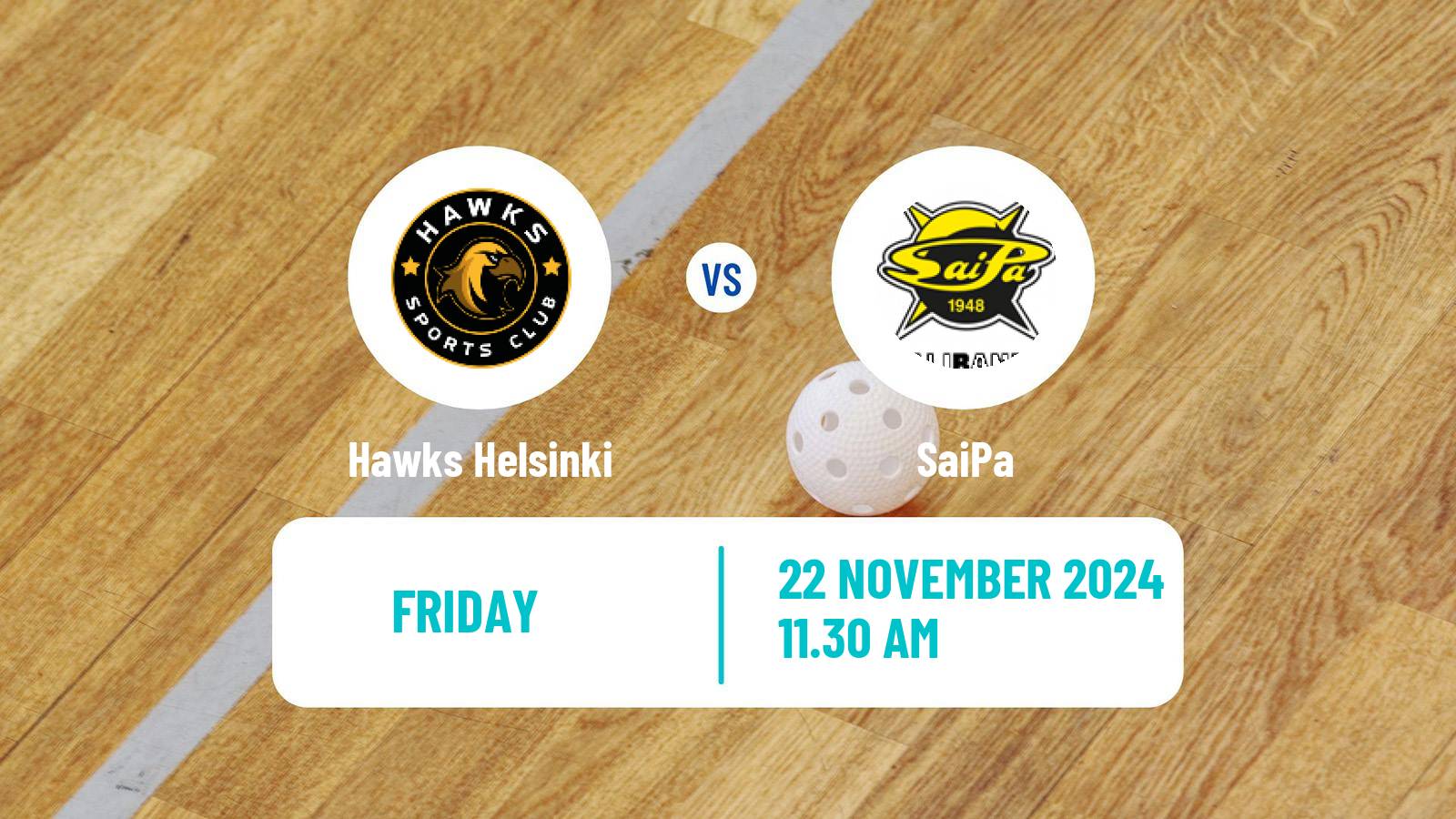 Floorball Finnish Divari Hawks Helsinki - SaiPa