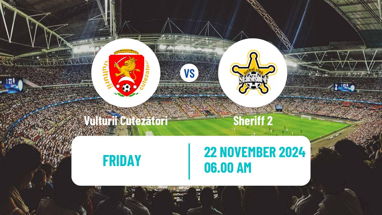 Soccer Moldovan Liga 1 Vulturii Cutezători - Sheriff 2