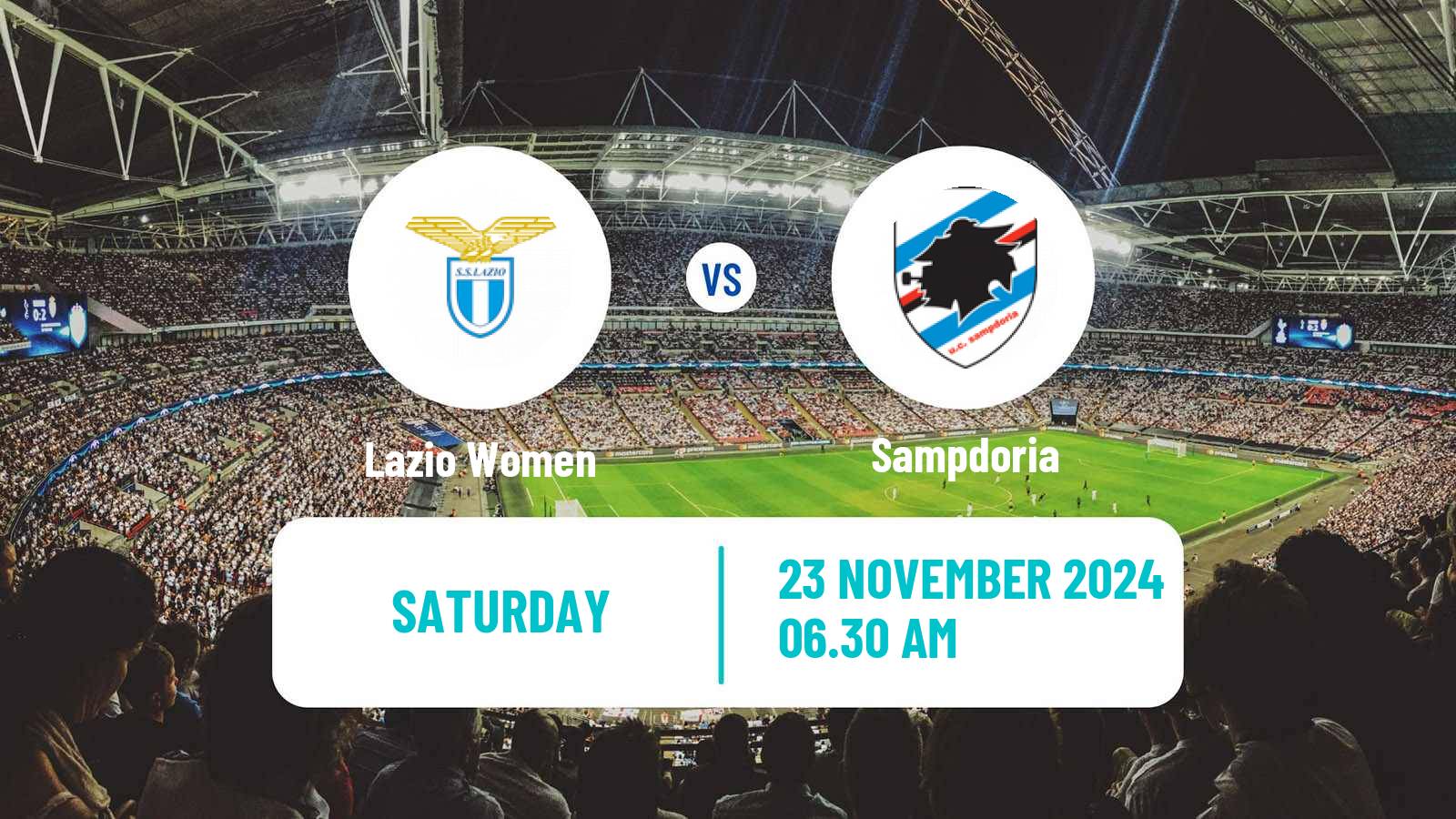 Soccer Italian Serie A Women Lazio - Sampdoria