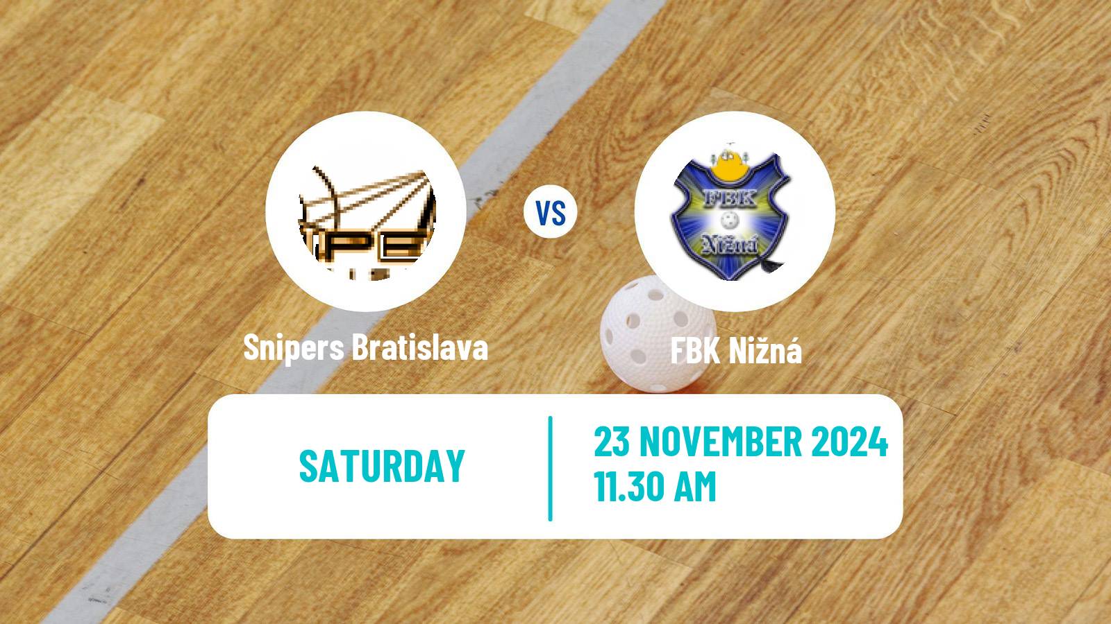 Floorball Slovak Extraliga Floorball Snipers Bratislava - Nižná