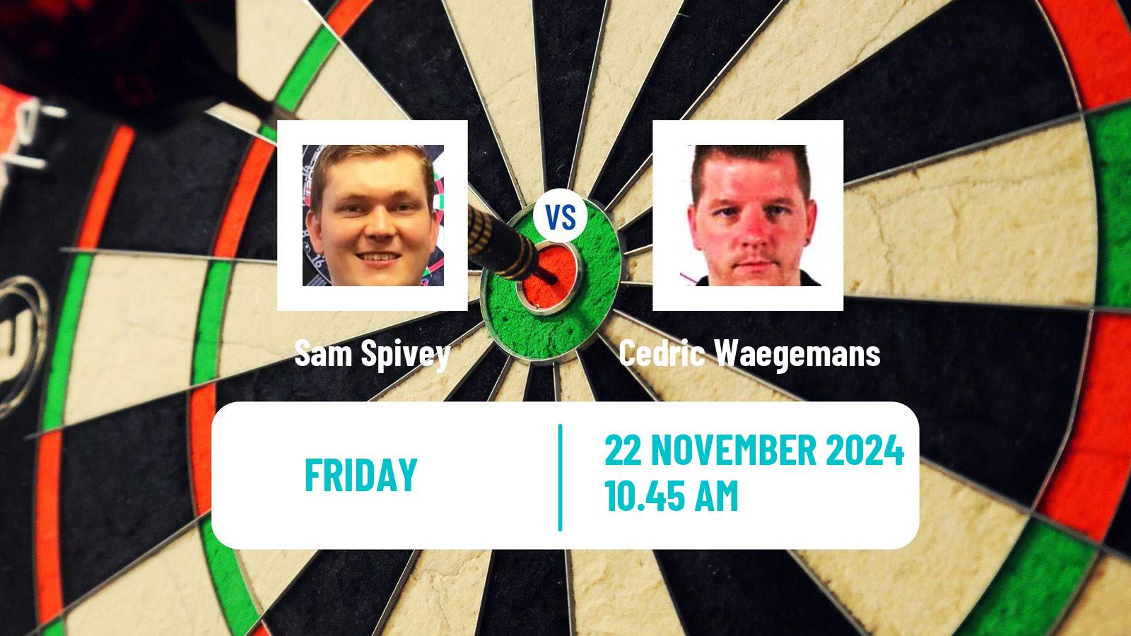 Darts Modus Super Series Sam Spivey - Cedric Waegemans