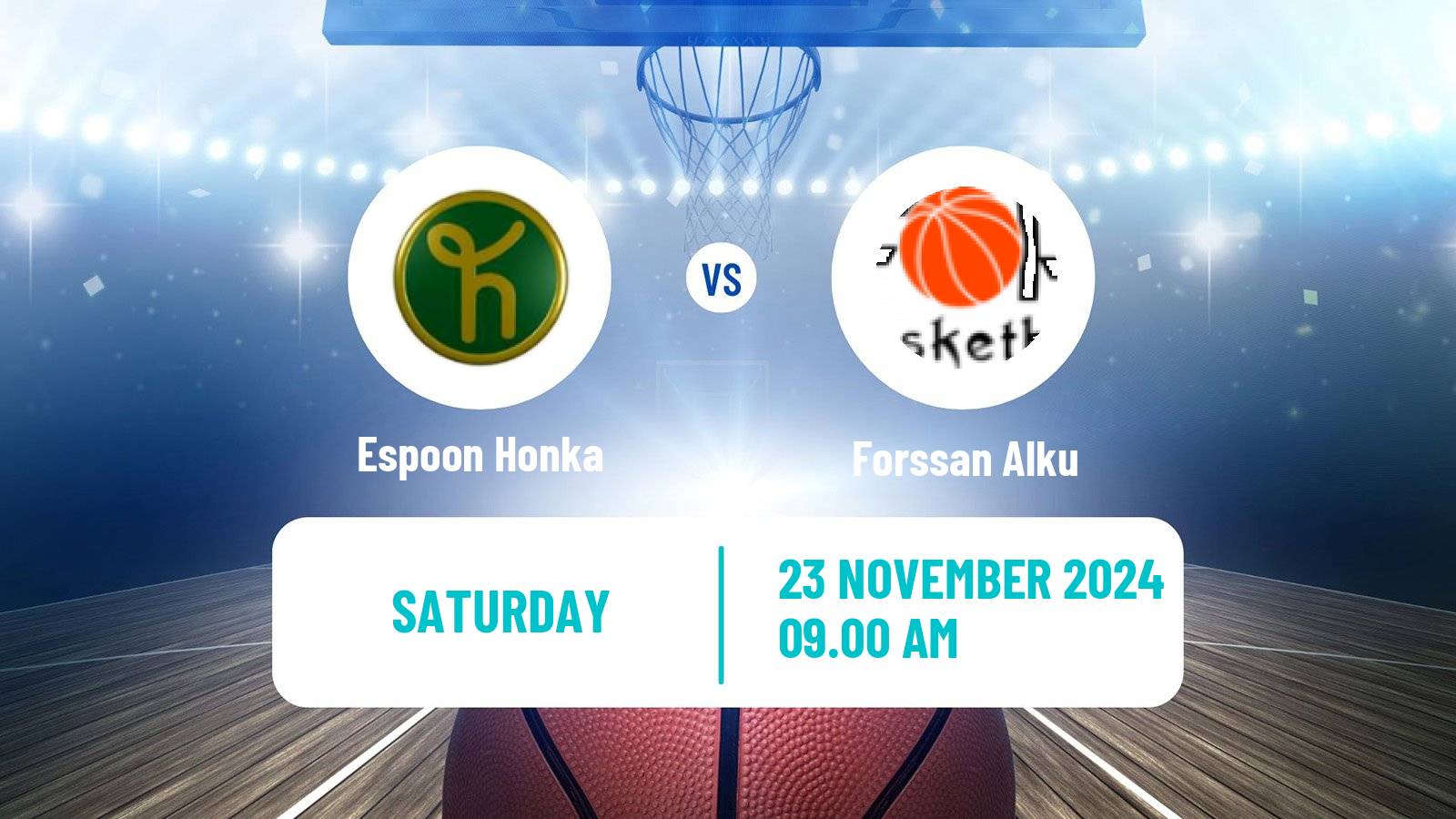 Basketball Finnish Korisliiga Women Espoon Honka - Forssan Alku