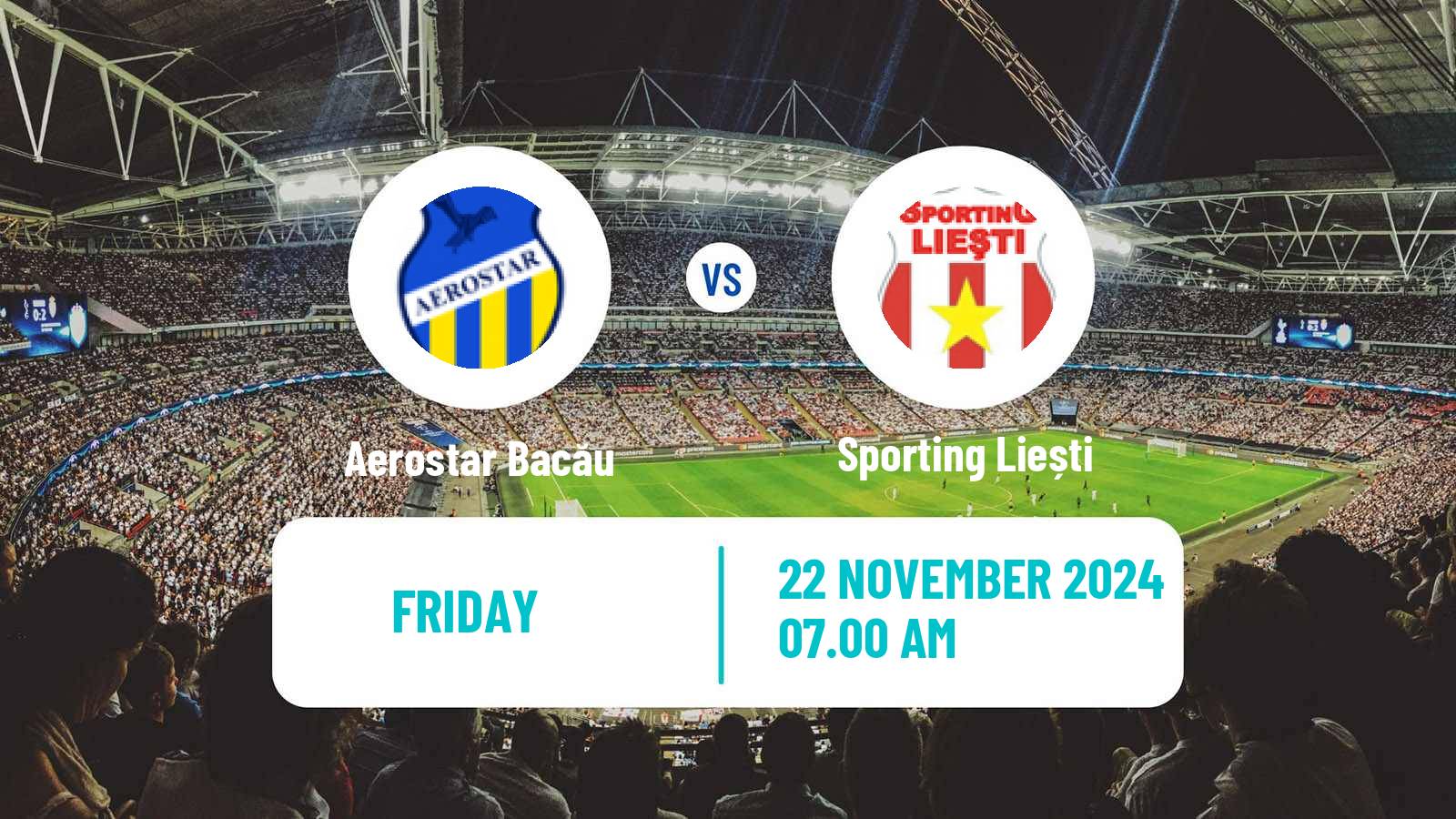 Soccer Romanian Liga 3 - Seria 2 Aerostar Bacău - Sporting Liești