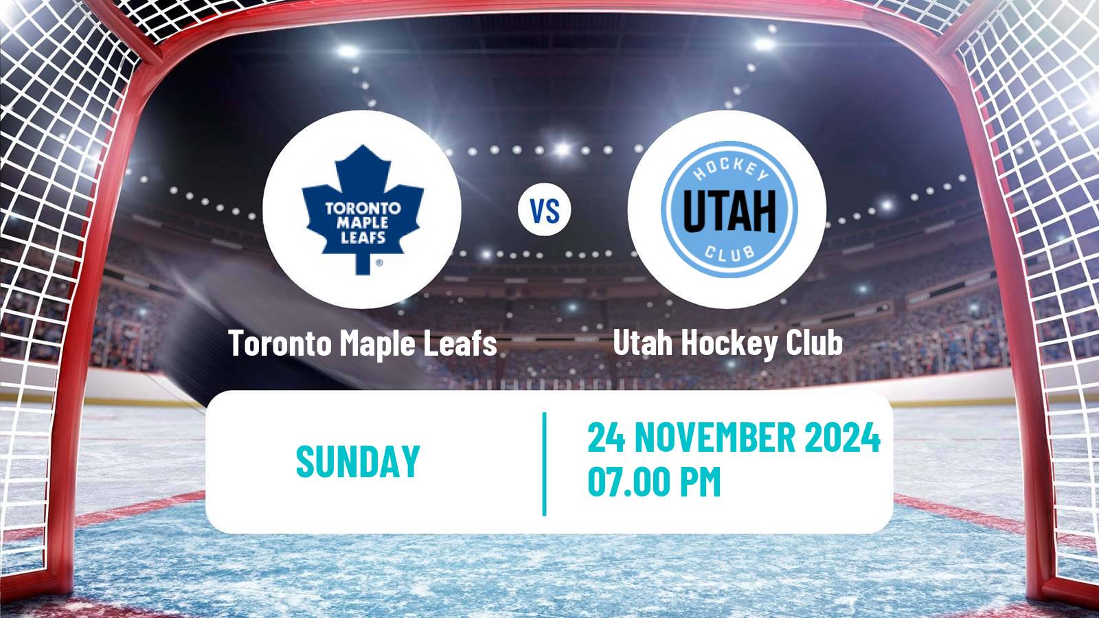 Hockey NHL Toronto Maple Leafs - Utah Hockey Club