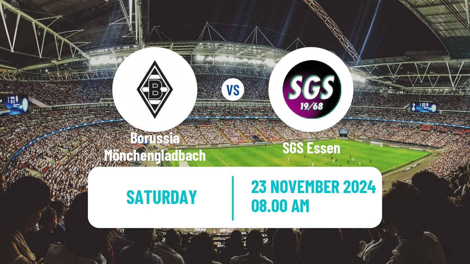 Soccer German DFB Pokal Women Borussia Mönchengladbach - SGS Essen