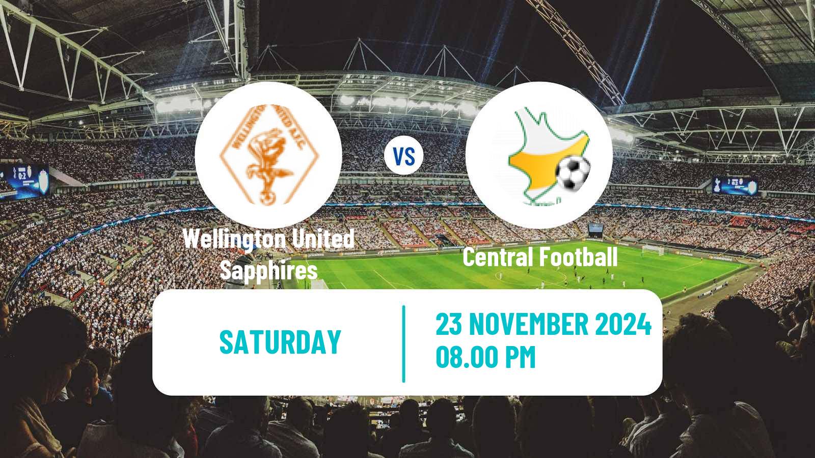 Soccer New Zealand National League Women Wellington United Sapphires - Central Football