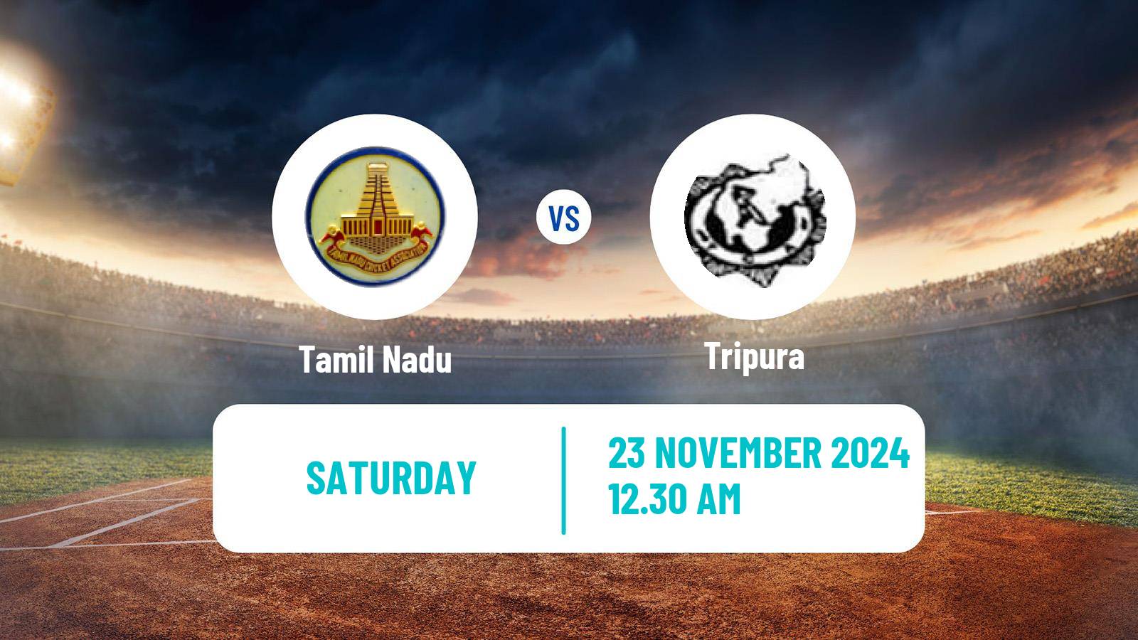 Cricket Syed Mushtaq Ali Trophy Tamil Nadu - Tripura