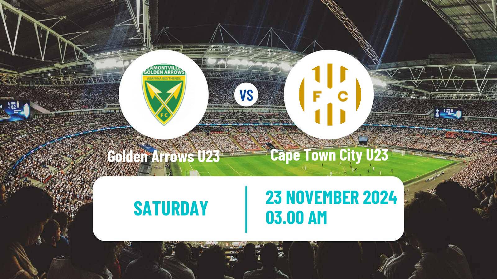 Soccer South African Diski Challenge Golden Arrows U23 - Cape Town City U23