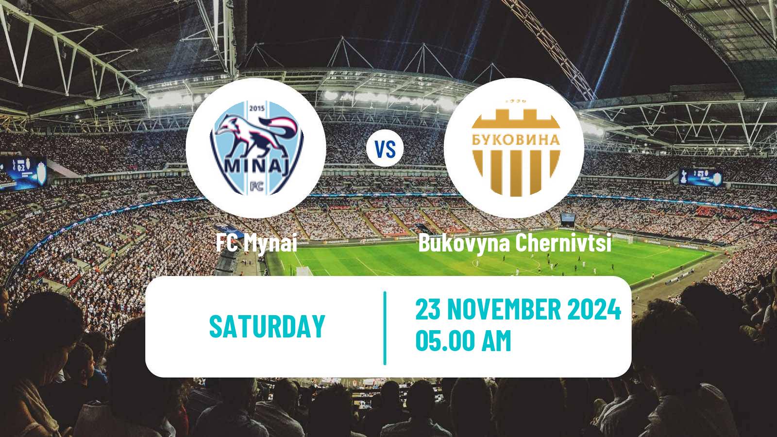 Soccer Ukrainian Persha Liga Mynai - Bukovyna Chernivtsi