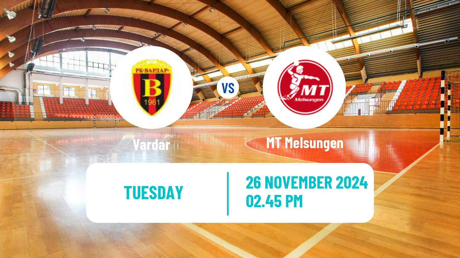 Handball EHF European League Vardar - MT Melsungen