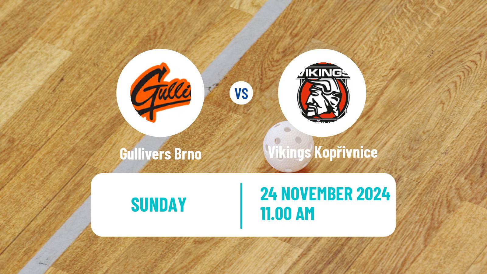 Floorball Czech 1 Liga Floorball Gullivers Brno - Vikings Kopřivnice