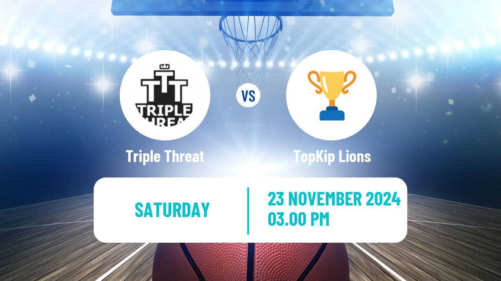 Basketball Dutch WBL Basketball Triple Threat - TopKip Lions