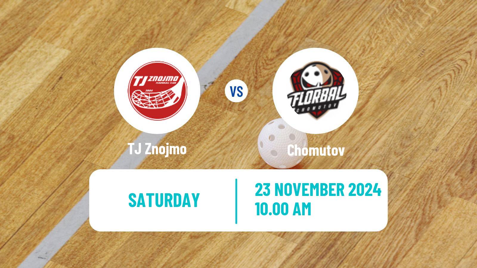 Floorball Czech 1 Liga Floorball Znojmo - Chomutov