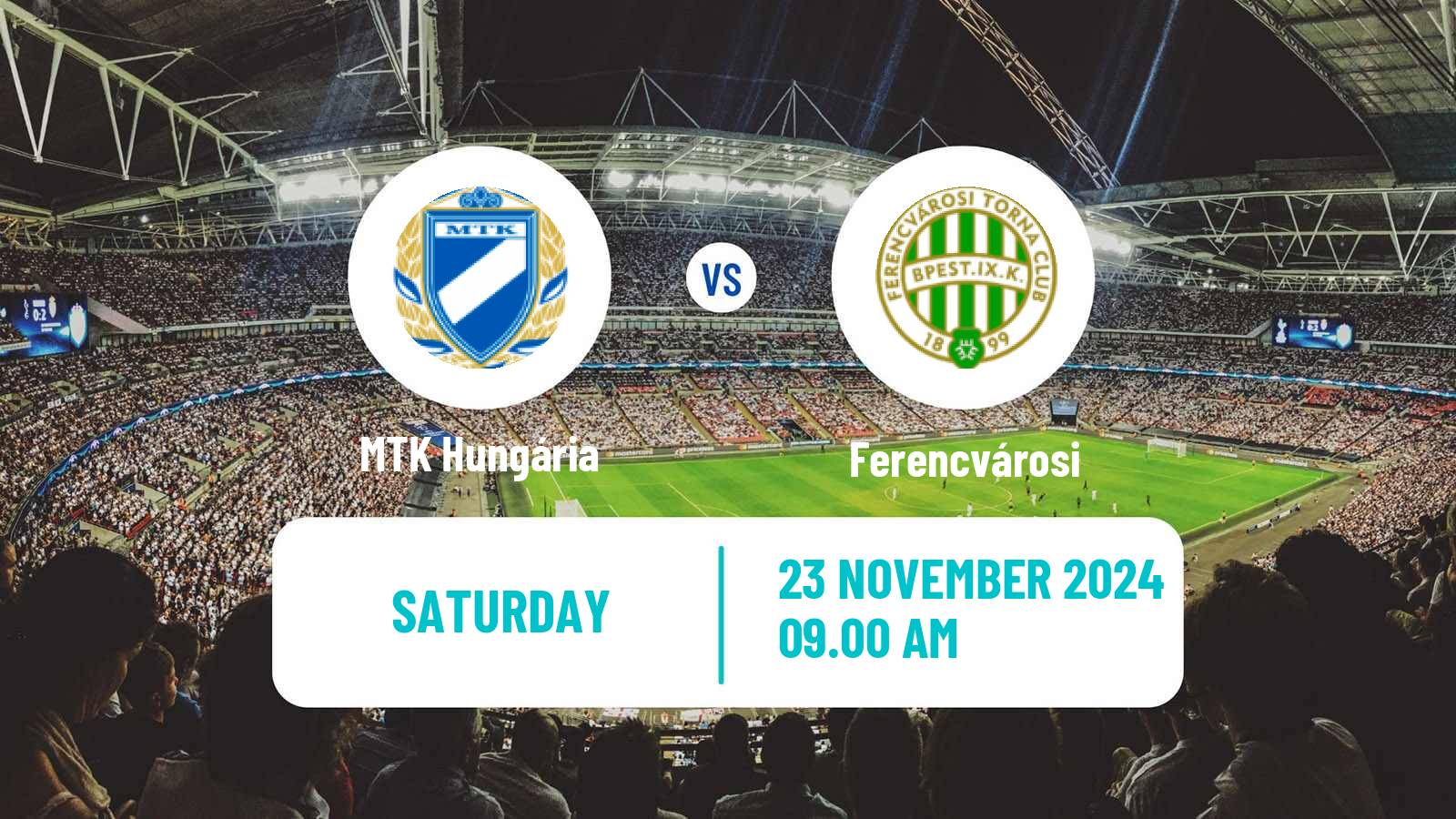 Soccer Hungarian NB I Women MTK Hungária - Ferencvárosi