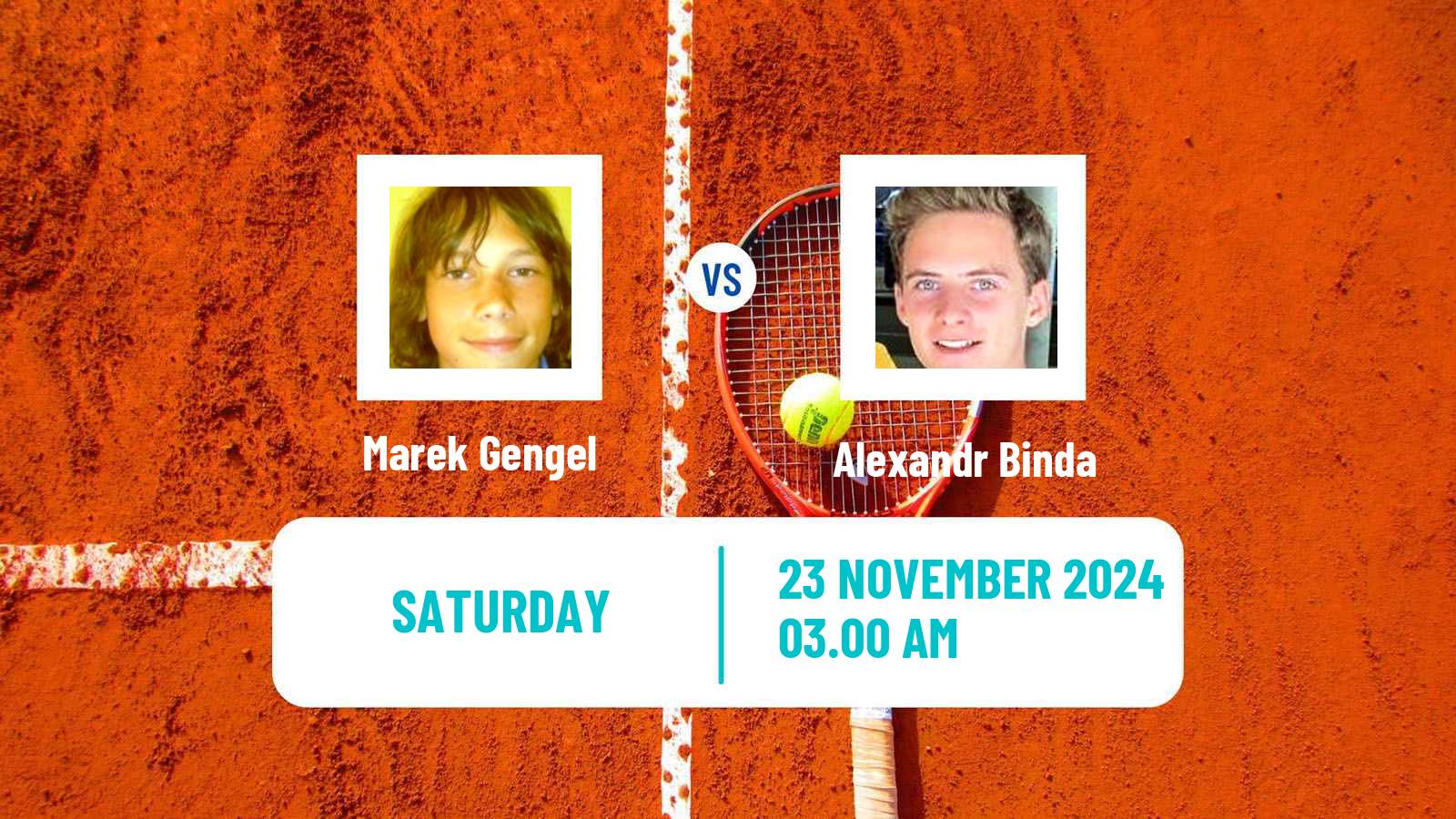 Tennis ITF M15 Sharm Elsheikh 17 Men Marek Gengel - Alexandr Binda