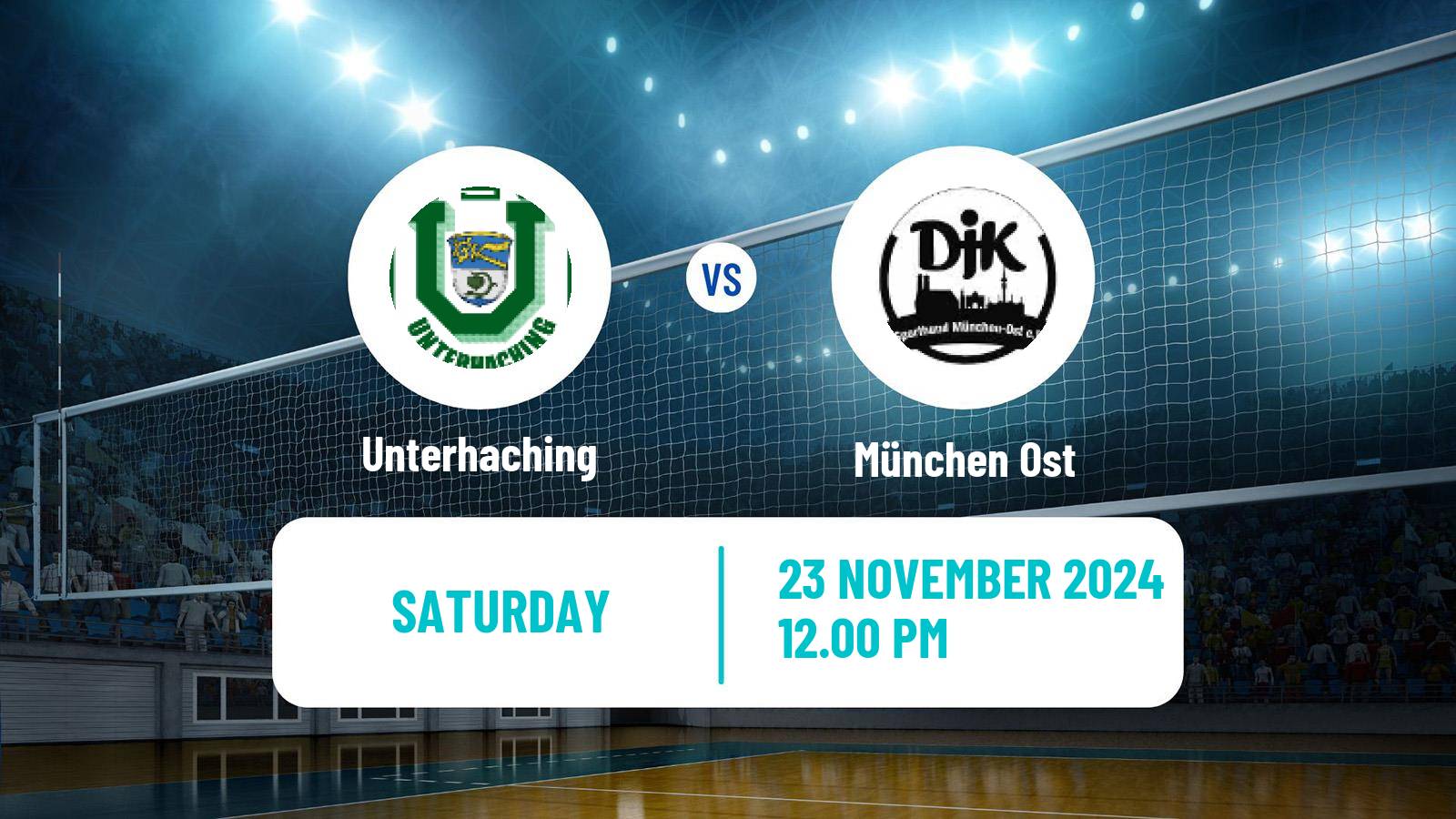 Volleyball German 2 Bundesliga South Volleyball Women Unterhaching - München Ost