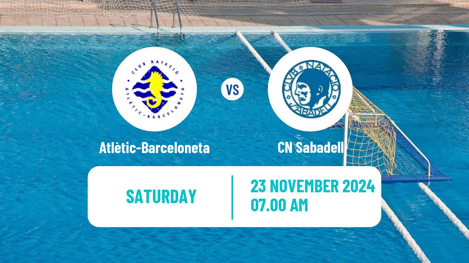 Water polo Spanish Liga Premaat Atlètic-Barceloneta - Sabadell