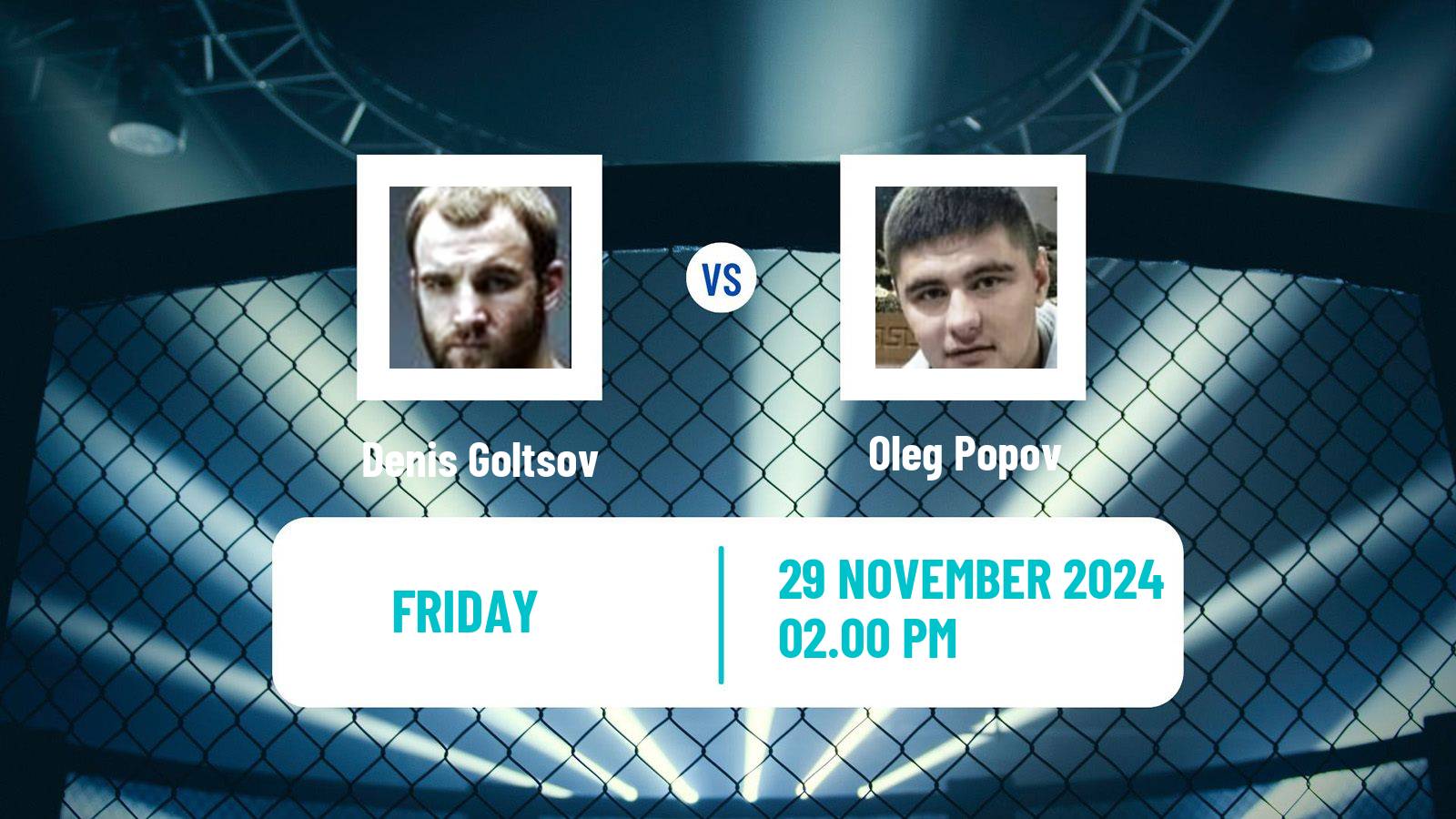 MMA Heavyweight Pfl Men Denis Goltsov - Oleg Popov