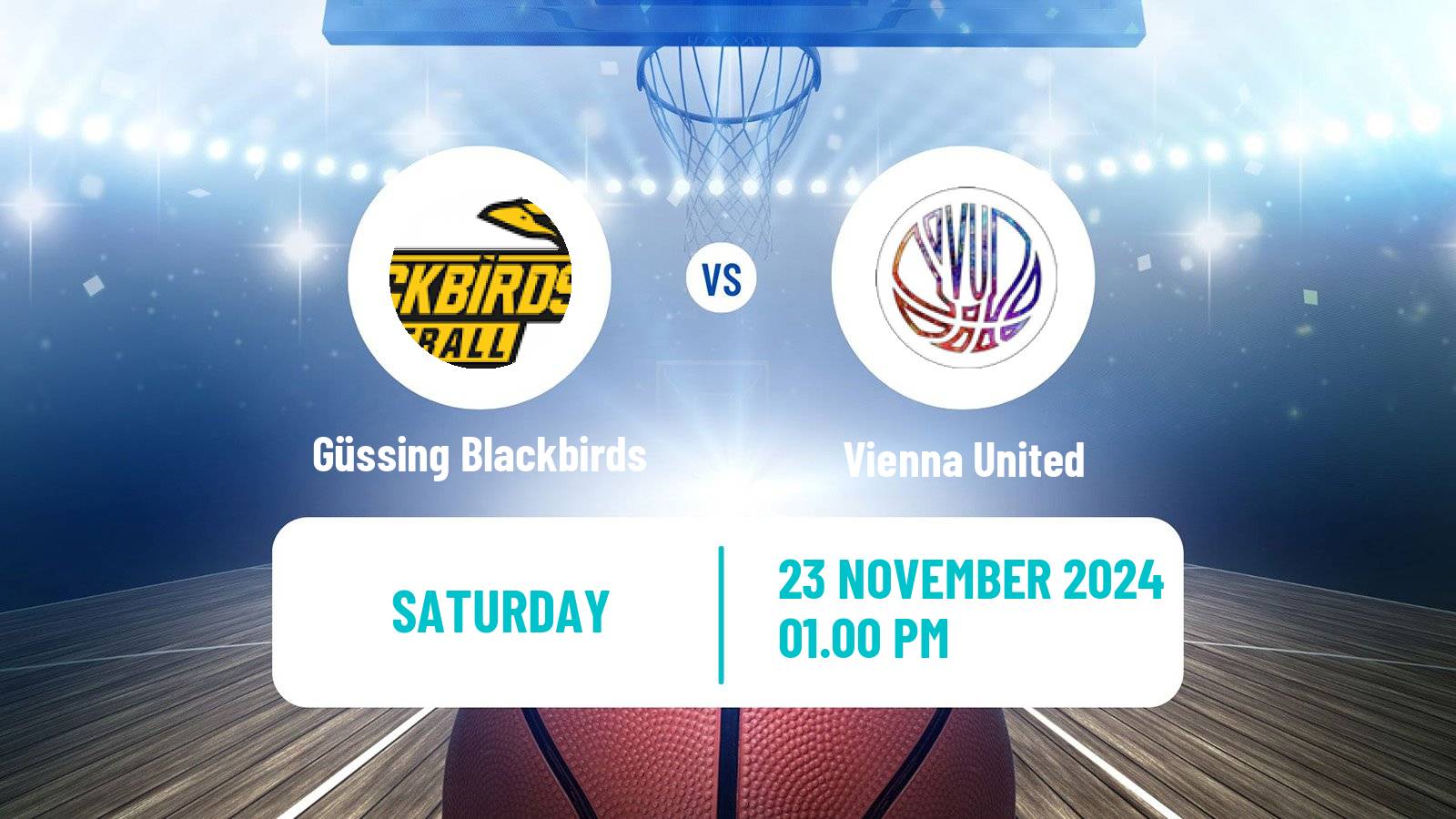 Basketball Austrian Zweite Liga Basketball Güssing Blackbirds - Vienna United