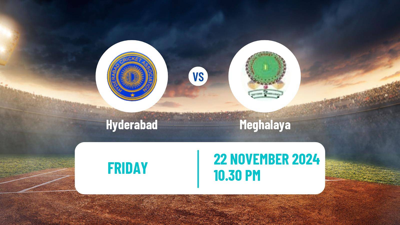 Cricket Syed Mushtaq Ali Trophy Hyderabad - Meghalaya