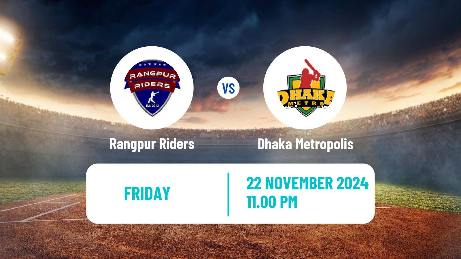 Cricket Bangladesh National League Cricket Rangpur Riders - Dhaka Metropolis